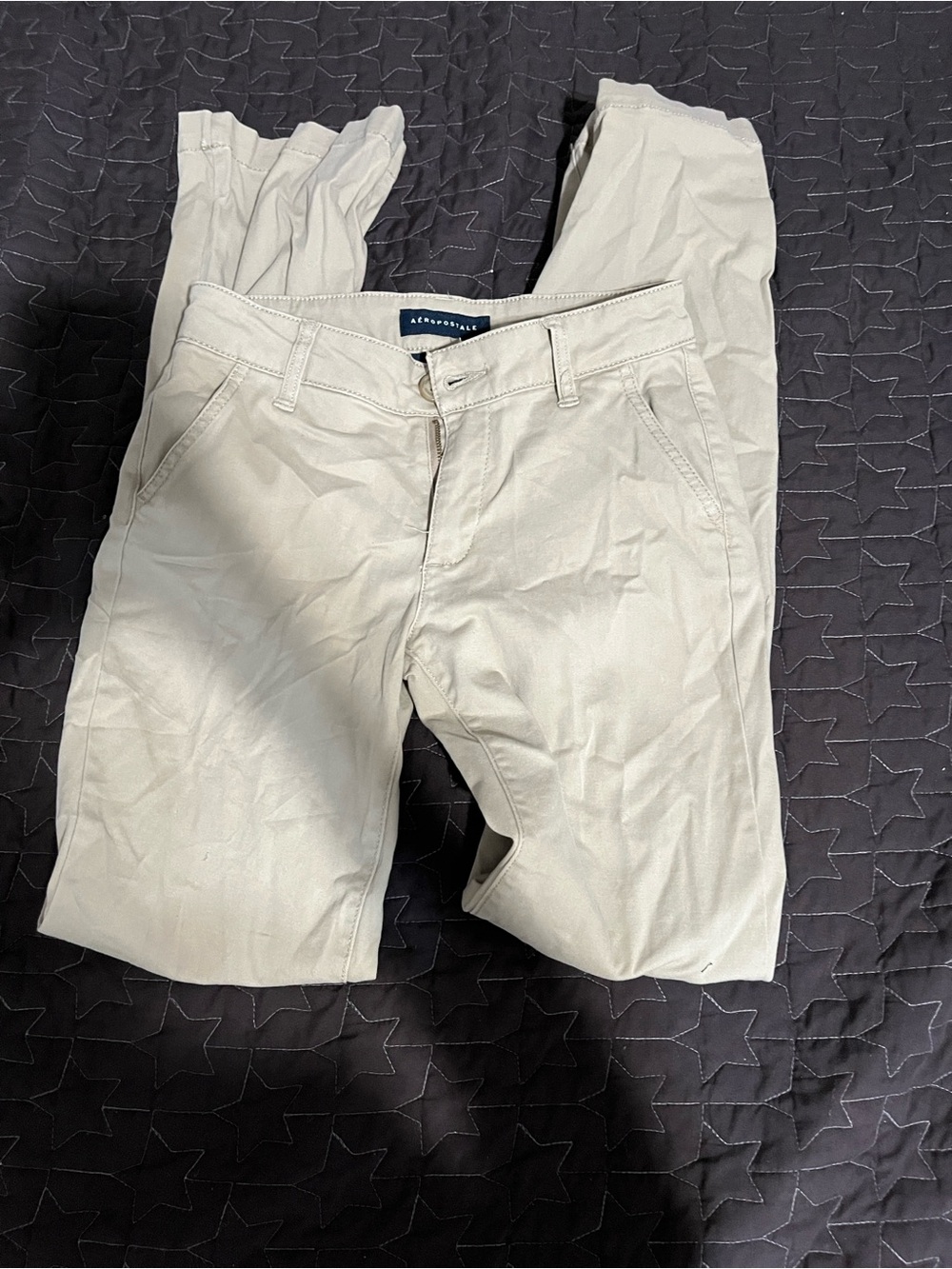 Aeropostale Women’s Boot Cut Jeans - Light Beige